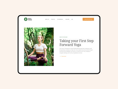 Yoga Today — Website Design body design health minimal minimalist sport ui ux webdesing website yoga