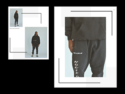 House of Orange — Website Design black brand brutalism clothing comfortable lines lookbook minimalistic modern print simple unique