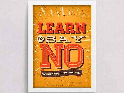 Learn to say no