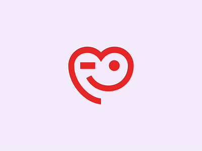 Heart logomark animation gift voucher heart logo logomark smile symbol vector