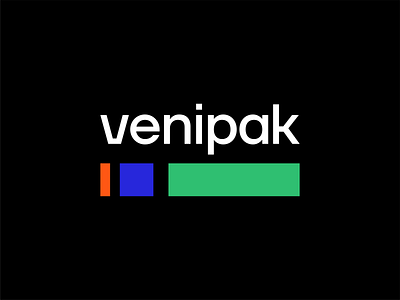 Venipak andstudio branding courier delivery graphic design logo logomark logotype package venipak