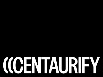 Centaurify andstudio branding logo nft wordmark