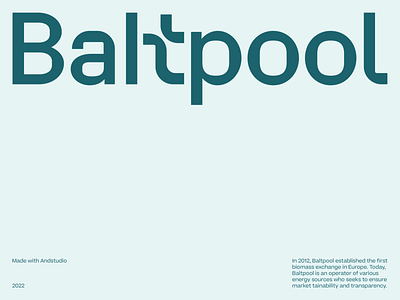 Baltpool andstudio biomass branding exchange exploration logo logotype wordmark