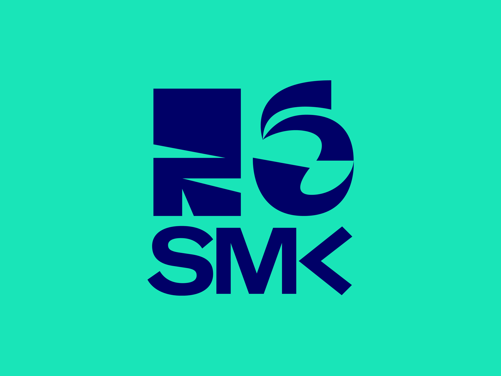 SMK 25 2 25 5 andstudio branding design logo logomark logos number smk university visual