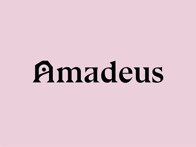 Amadeus Logotype amadeus bar branding identity logo logotype logotype design type typeface vilnius