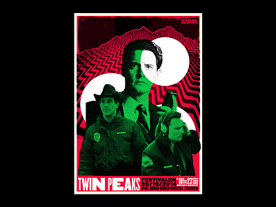 Twin Peaks - Cooper, Harry, Hawk