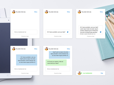 Chat UI chat customer service instant messenger message messaging ui ux