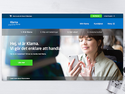 Klarna B2C landing