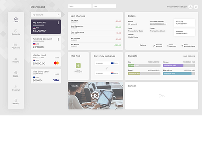 Online Banking app design ui ux