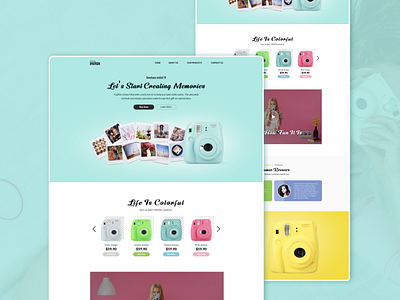 Instax Onepager Web UI