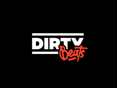 DIRTY BEATS beats brand branding emblem font graphic icon identity illustration lettering lettermark logo logotype mark music sign wordmark