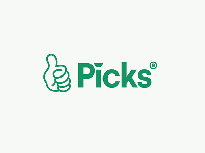 PICKS® Logotype app brand branding icon identic identity logomark logotype mark sygn