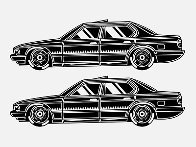 Automobile auto automobile car graphic graphics illustration race racing stance