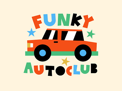 FUNKY AUTOCLUB auto car collage design drawing funk graphic graphics illustration linear lineart paper paper art papercut print race