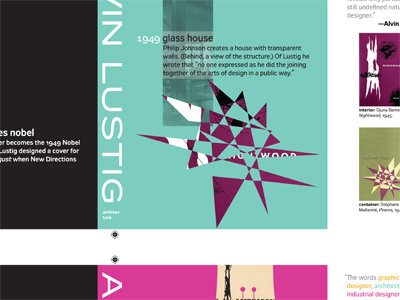Alvin Lustig timeline (final) abstract alvin lustig blue book book cover modernism pink timeline yale