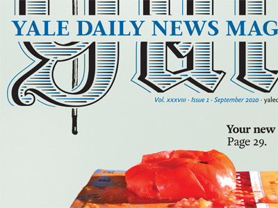 Yale Daily News Magazine redesign, cover