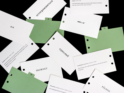Archive of Untranslatable Words books cards green language minimal print translation typography