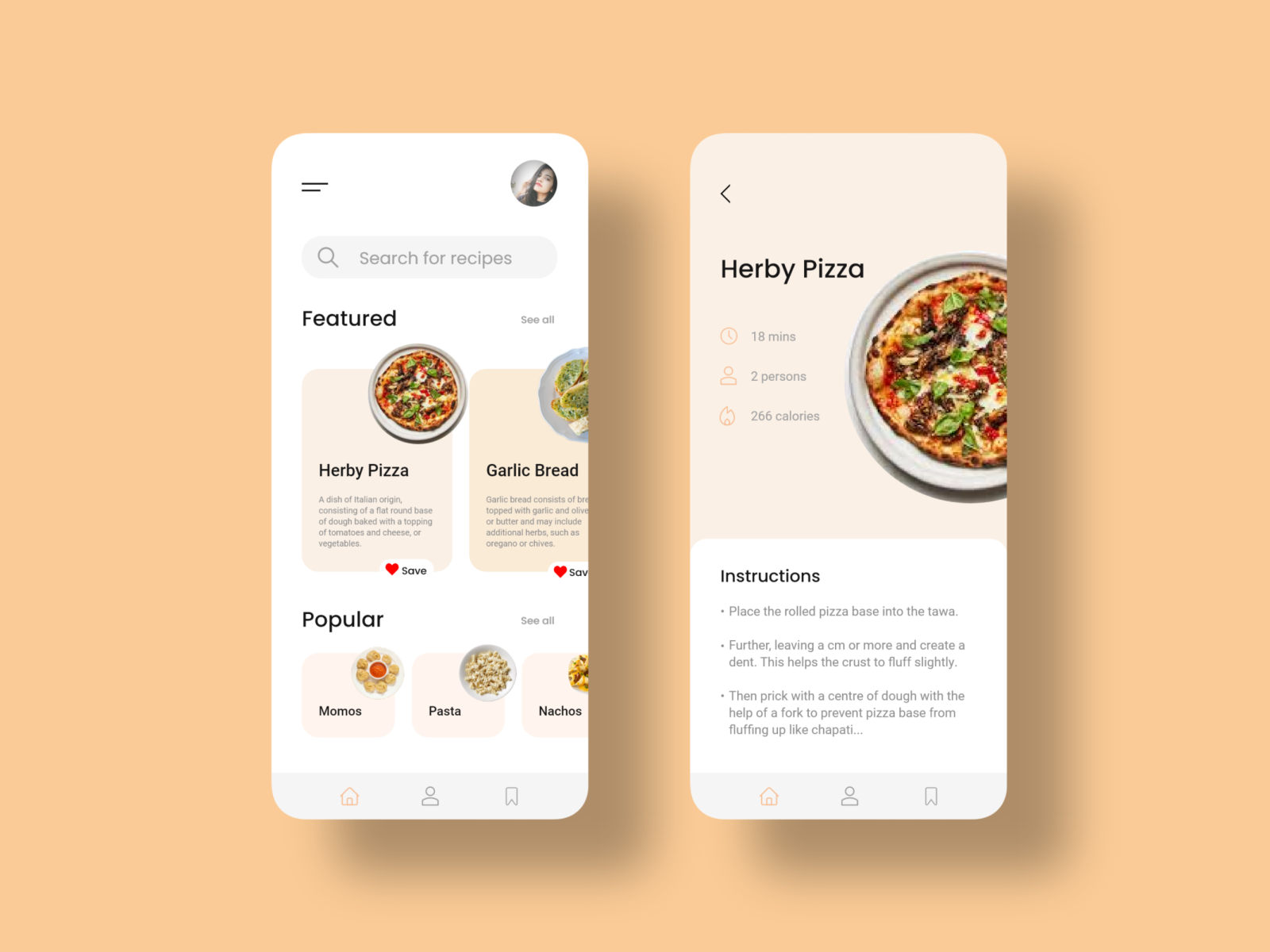 Food Recipe Concept! by Manvi Singhwal on Dribbble