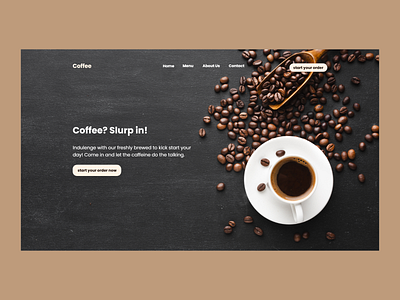 Coffee Shop Header