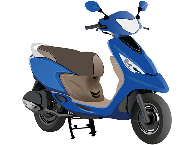 Vespa ,scooter, scooty illustration.