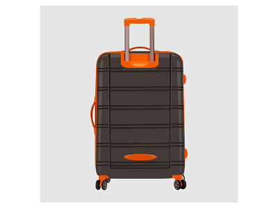 Suitcase realistic style Free Vector 2020 bag concept design designersvalley free free download freelogo handbag illustration logo luggage suitcase travel trip vecation vector