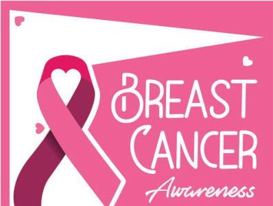 Breast cancer awareness campaign vector poster