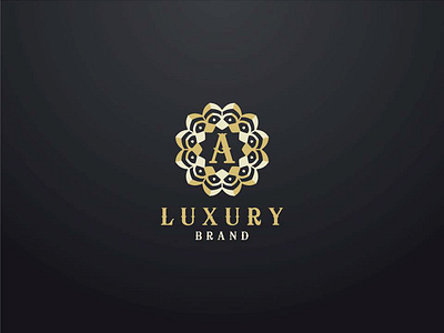 Luxury letter A monogram vector logo design.