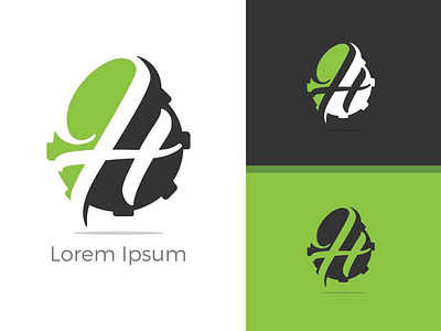 Letter H Monogram Vector Logo Design By Uzeer Aslam On Dribbble