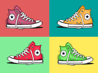 Converse ART. art branding colors design illustration logo vector