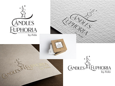 Candles Euphoria Logo art branding colors design graphic design illustration logo vector