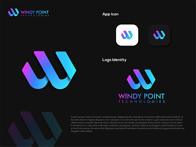 Windy Point Logo custom logo design design logo graphics design logo logo creator logo maker versatile