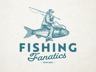Fishing Fanatics Logo custom logo design design logo graphics design logo logo creator logo maker logos versatile