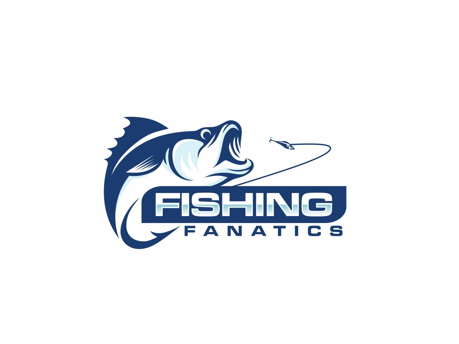 Fishing Fanatics Logo branding custom logo design design logo graphic design graphics design logo logo creator logo maker versatile