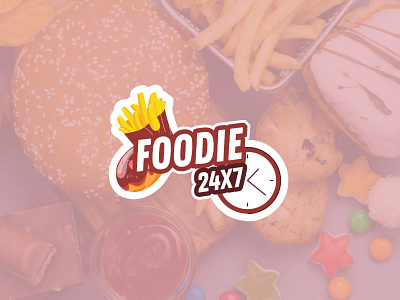 Foodie 24*7 Logo custom logo design design logo graphics design logo logo creator logo maker versatile