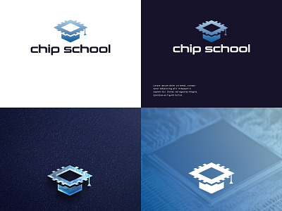 Chip School Logo Design custom logo design design logo graphics design logo logo creator logo maker versatile