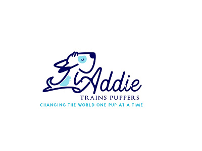 Addie Trains Puppers Logo branding custom logo design design logo graphics design illustration logo logo creator logo maker versatile
