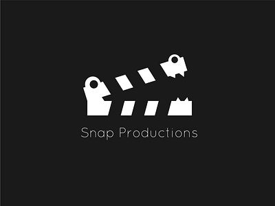 Snap Productions branding flat logo logodesign vector