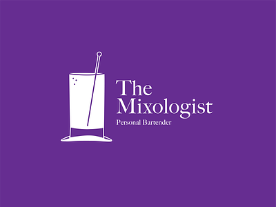 The Mixologist branding design flat logo logodesign vector