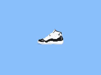 AJ11 flat icon illustration typography 像素 像素画