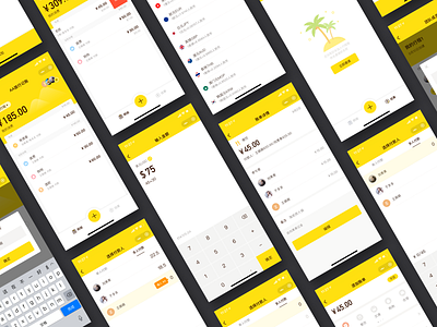 AA travel bookkeeping app design typography ui