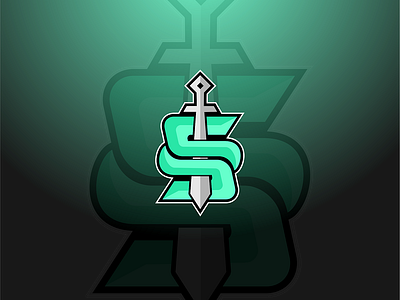 initial s with sword esport logo