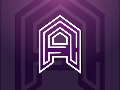 modern initial a esport logo