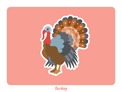 Animal farm: Turkey illustration vector