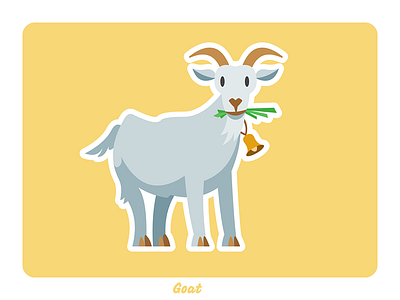 Animal farm: Goat illustration vector