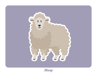 Animal farm: Sheep illustration vector