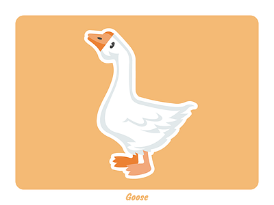 Animal farm: Goose illustration vector