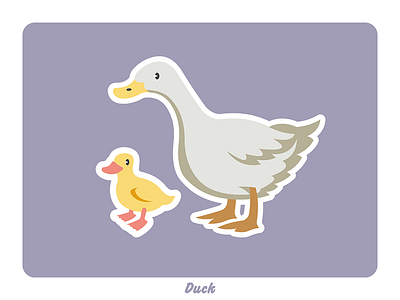 Animal farm: Duck illustration vector