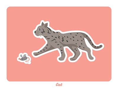 Animal farm: Cat illustration vector