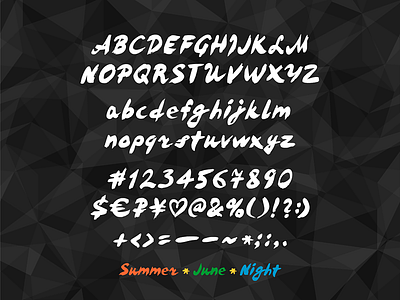 Summer font font handlettering type typography vector