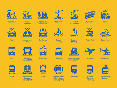 Public transport design glyph icon illustration transport vector